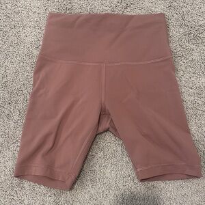 Lululemon Mauve pink High-Waisted Biker Shorts